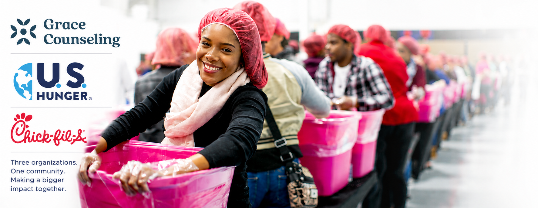 Grace Counseling, Chick-fil-A & US Hunger 100,000 Meals Service Day